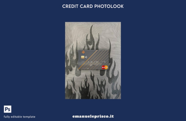 modello frontale photolook mastercard Gambia Access Bank in stile verificato